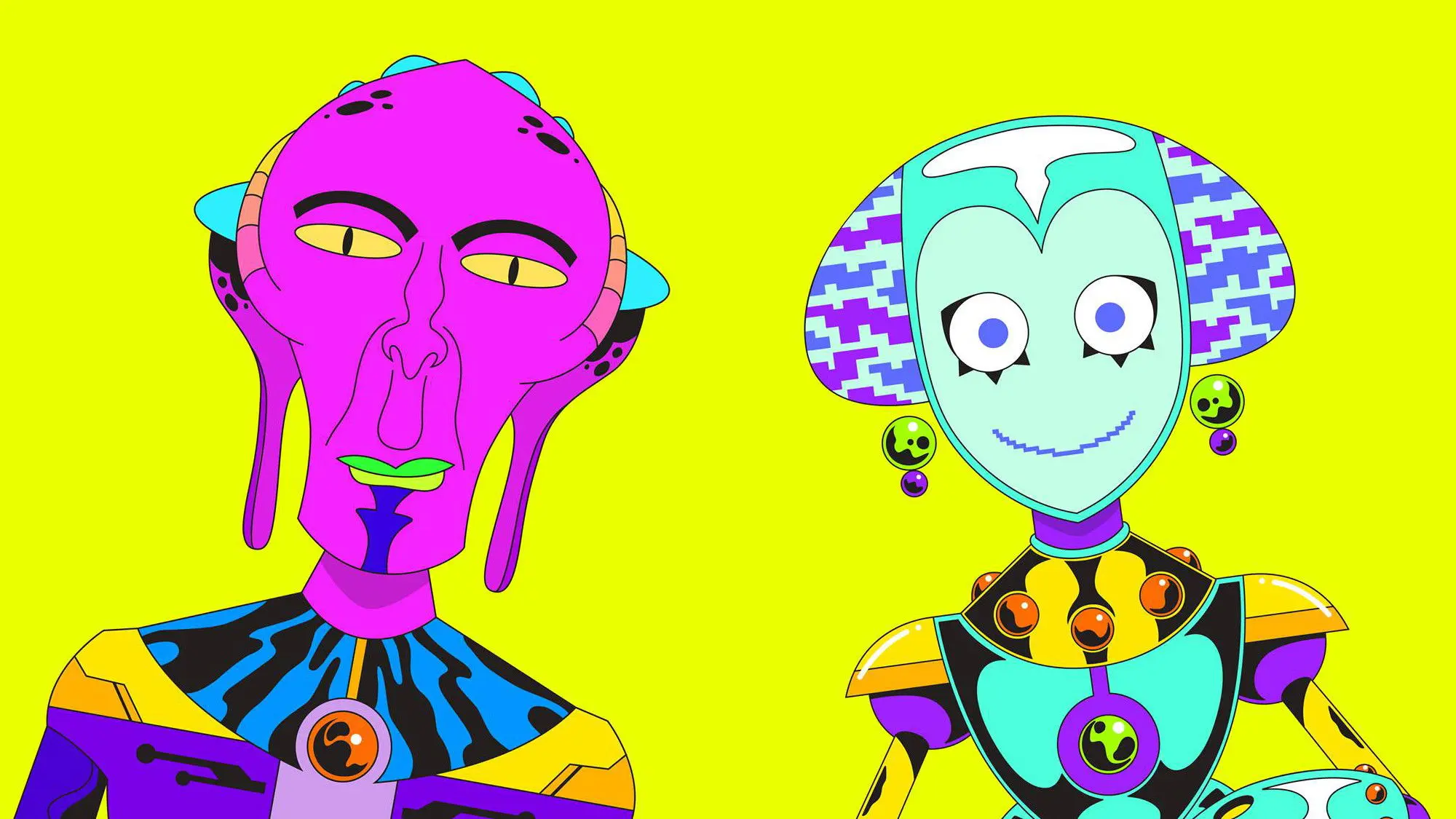 Alien News Desk backdrop